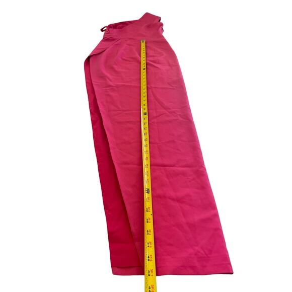 Abyss by Abby Womens One Shoulder Evening Midi Slit Dress Hot Pink Small - Picture 4 of 15